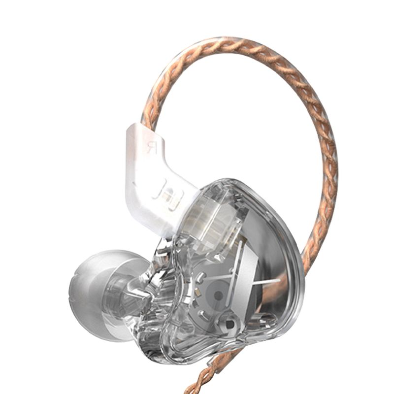 KZ EDX Wired Dynamic HiFi Stero Mega Bass Line Control Noise Reduction Universal In-ear Earphone for Gaming_voghion.com