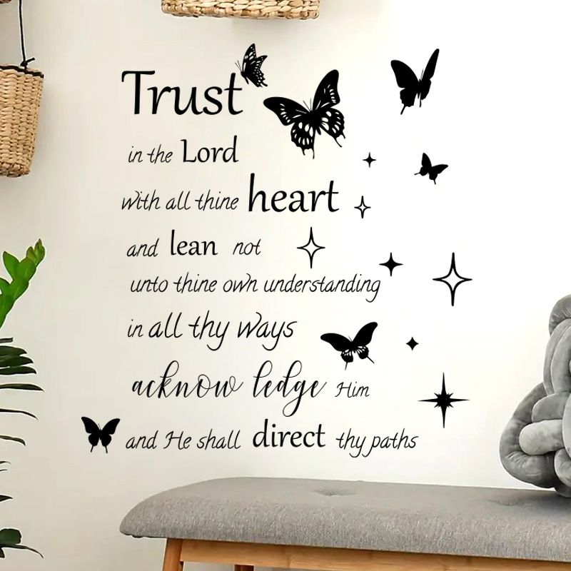Trust&Heart Englisch Beratung PVC Matt CH81590 Personalisierte Wohnzimmer Dekoration Wandaufkleber_voghion.com