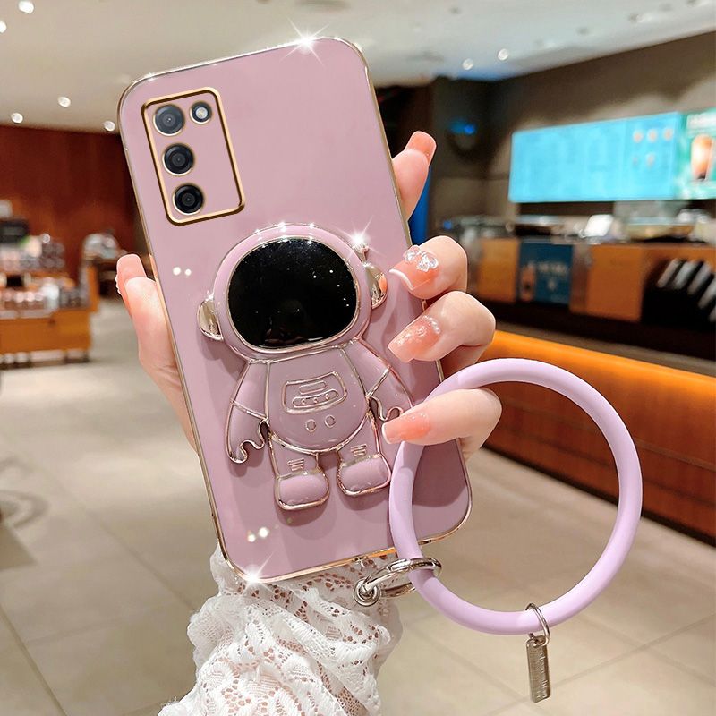 Astronauta bransoletka etui na telefon komórkowy do Samsung Galaxy A03 A03S A21S A20S M02S A02 etui A10 A10S A14 A04 A04E A54 A34 A53 okładka_voghion.com