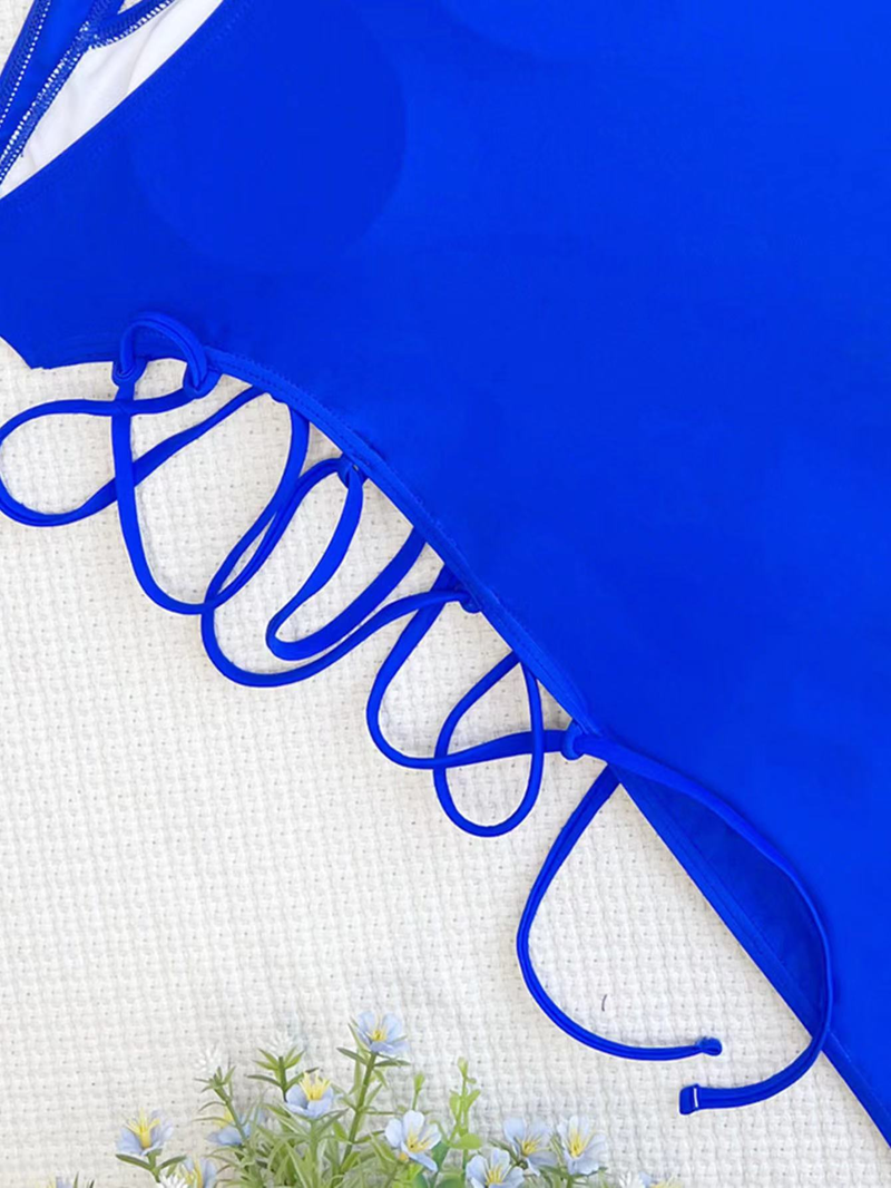 sexy solid color jumpsuit basic bikini women's swimsuit_voghion.com