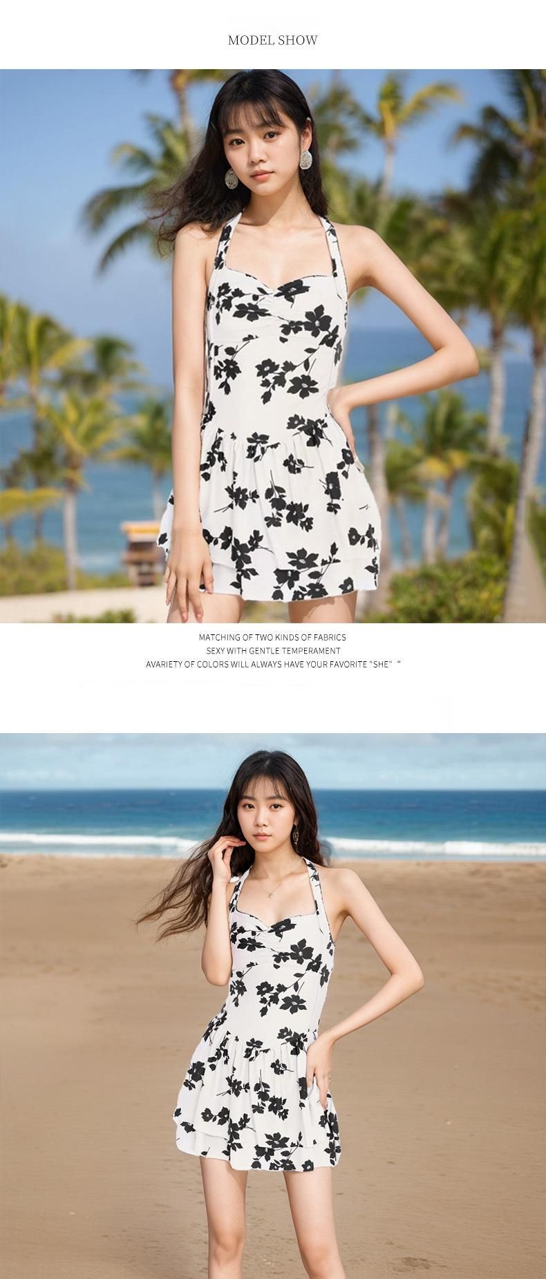 Costume da bagno intero da donna di alta qualità Pure Desire INS Style Poppy con spalline e vita alta, ideale per le vacanze primaverili_voghion.com