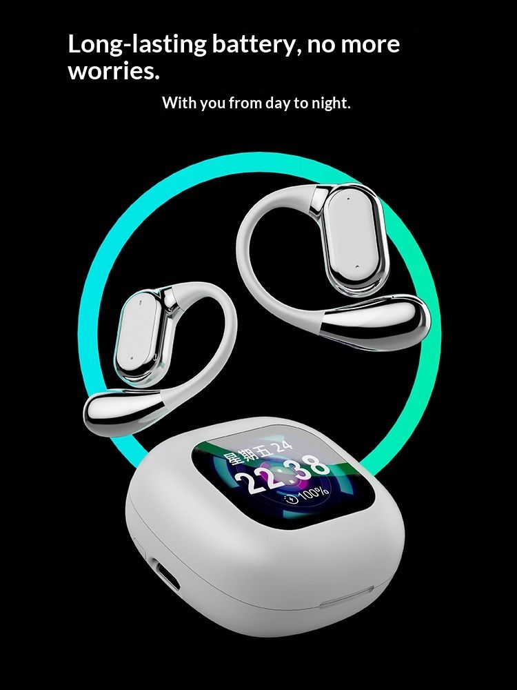 NeoGear Smart AI Q18 Bluetooth Earphones Color Screen OWS Ultra-Long Battery Life Noise Reduction Multi-Language Translation_voghion.com