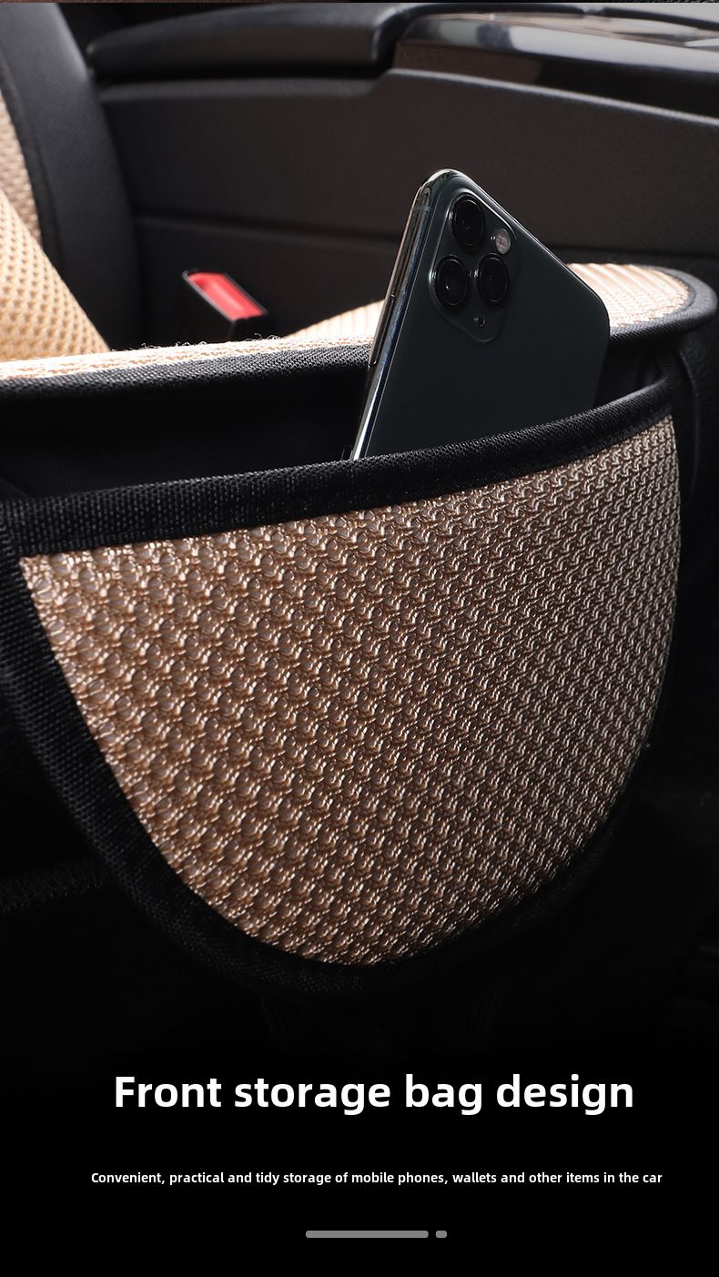 Zomer nieuwe ijs zijde autostoel kleine taille algemeen ademend antislip slijtvast_voghion.com