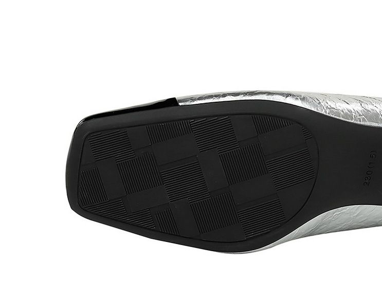 Patchwork Pendlerschuhe mit hohem Absatz, mittlerem Absatz, klobiger quadratischer Zehenpartie und schlichten Schuhen_voghion.com