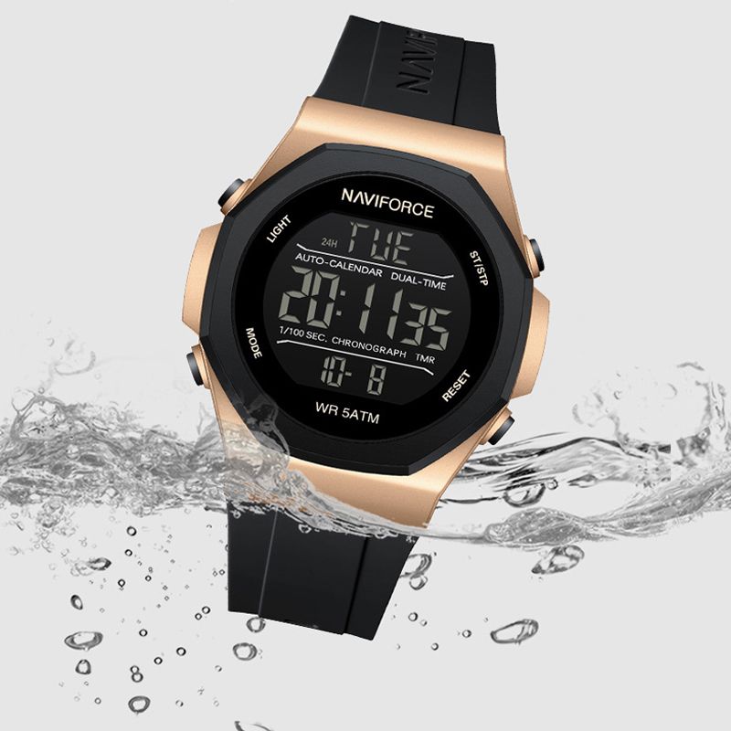 Montres de haute qualité pour homme, étanches à 50 m, bracelet en silicone, nouveau style, montres-bracelets électroniques lumineuses_voghion.com