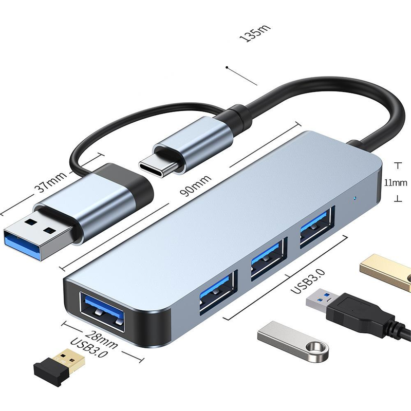 Mosible USB C Hub zu HDMI-kompatibler Rj45 VGA Adapter OTG Thunderbolt 3 Dock mit PD TF SD Jack3,5mm für MacBook Pro/Air M1 M2_voghion.com