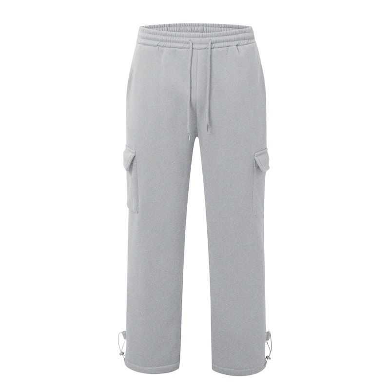Men's Cargo Jogger Pants – Streetwear Utility Trousers With Adjustable Drawcord & Multi-Pockets (S-XXL, Non-Iron Polyester, Urban Commuter Essential)_voghion.com