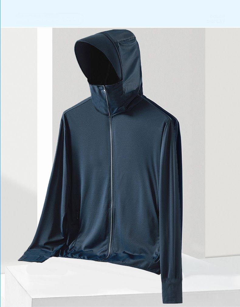 Herrenbekleidung Sonnenschutzkleidung Herren Neue Sommer Dünne Eisseide Atmungsaktive Sonnenschutzkleidung Herren Outdoor Angeln Dünne Krempe Jacke_voghion.com