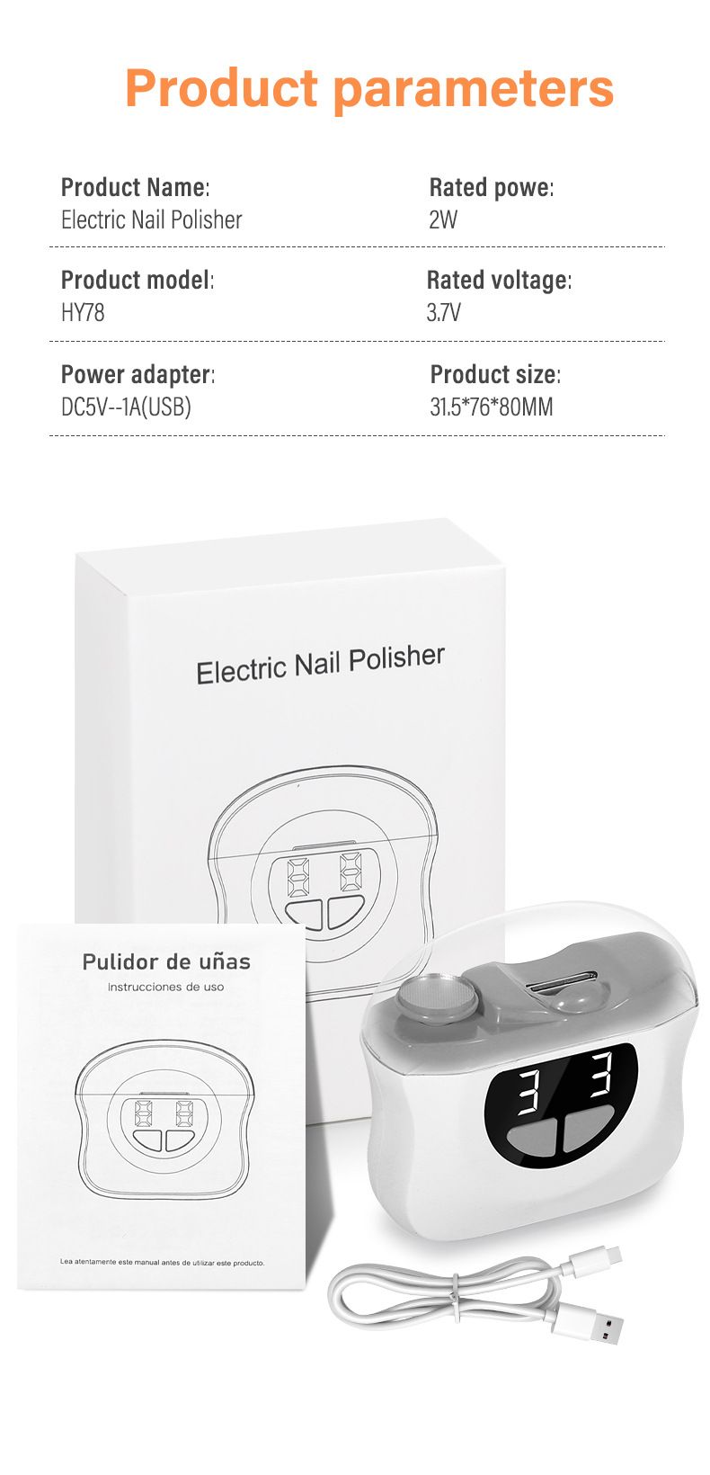 Tagliaunghie elettrico completamente automatico per mani e piedi, smerigliatrice a doppio uso per anziani e bambini, di vendita transfrontaliera_voghion.com