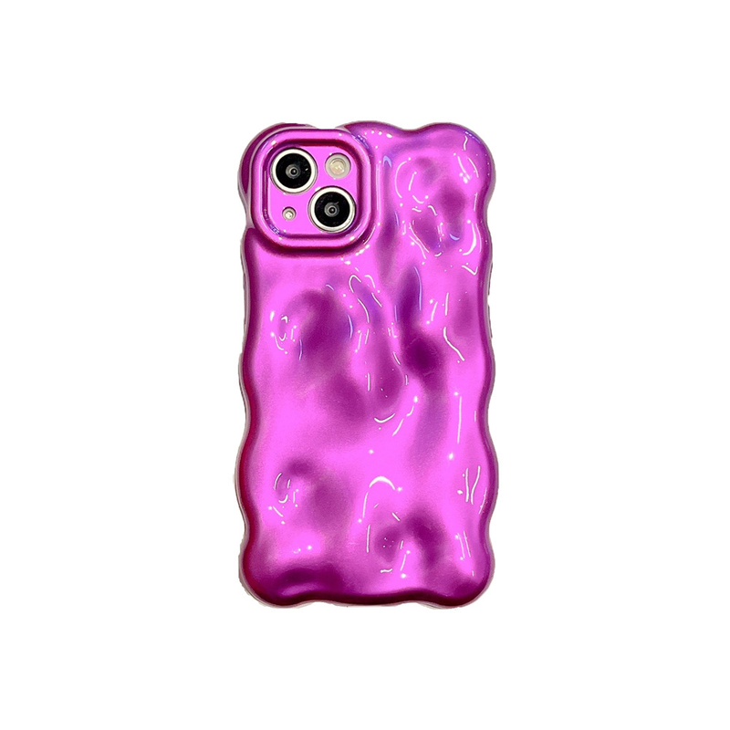 Spicy Girl Red Meteorite Pattern Compatibile con iPhone 15 Pro Max 13 Custodia per telefono Tinta unita 14 3D 11 Morbida per_voghion.com