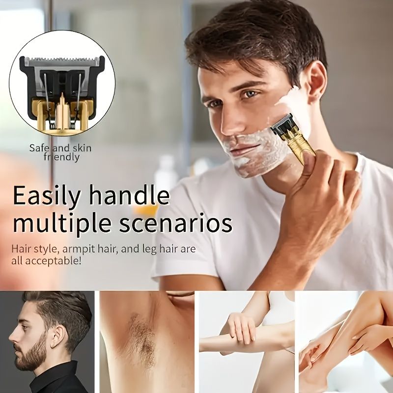 USB Rechargeable Electric Hair Clipper For Men Bald Head Shaver Oil-headed Carving Razor Home Appliances Gift For Boyfriend142_voghion.com