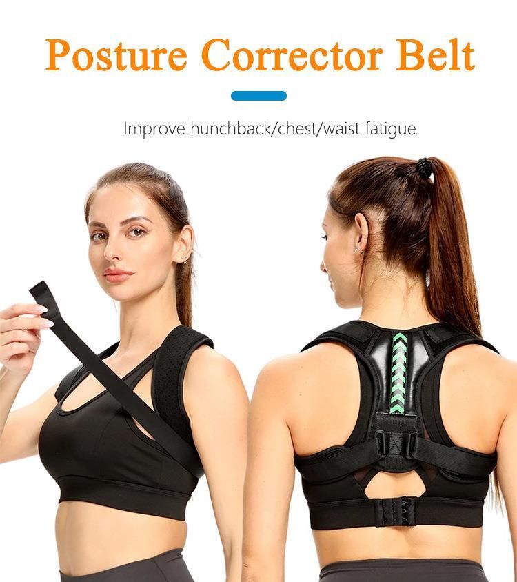 Correttore posturale per spalle e schiena Cintura di supporto per la schiena per uomini e donne Correttore per la postura seduta con gobba Tutore per collo e spalle per ufficio a casa_voghion.com