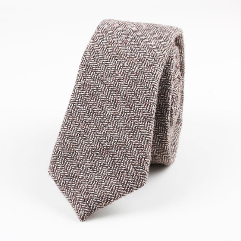 Men's Wool Tie Cross-Border In-Stock Supply One Piece Overseas Dropshipping Brand Authorization Provides Image Package_voghion.com