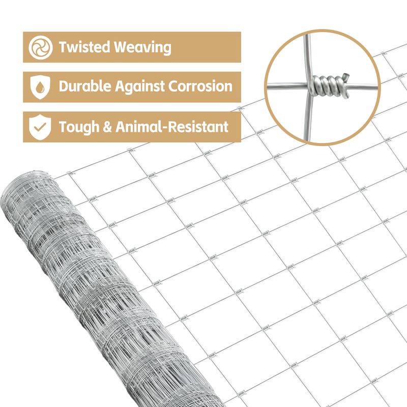 4x164 Ft Advanced Weave Farm Enclosures Long-Lasting And Secure Galvanized Farm Fence_voghion.com