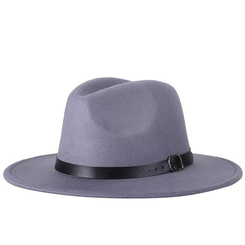XinWq Fedora-Hut, einfarbig, verstellbar, britischer Stil, Jazz-Kappe, Kostümzubehör, Streetwear_voghion.com