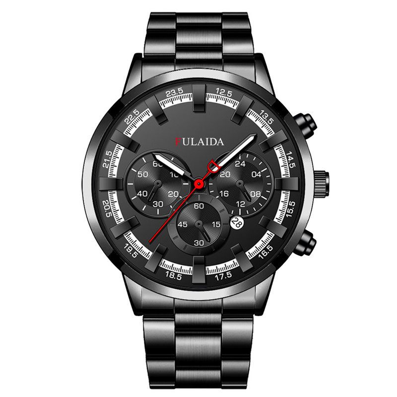 Relógio masculino fashion com contas e pulseira_voghion.com