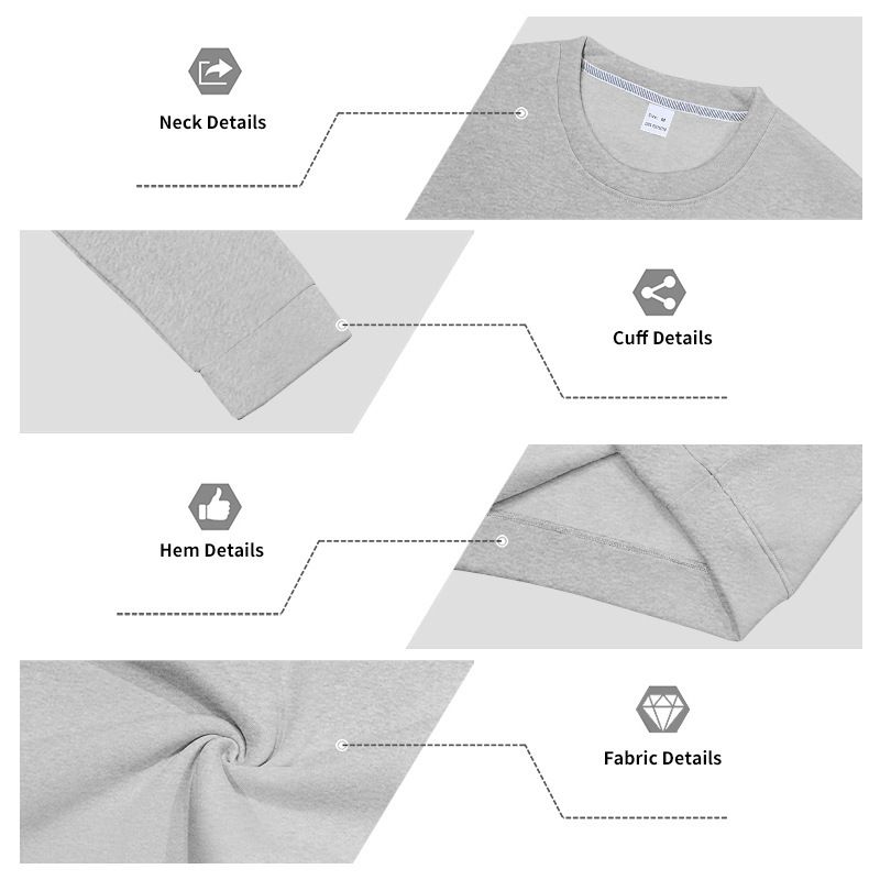 Moletom masculino com gola redonda e forro de lã – Pulôver casual pesado e relaxado (cores sólidas, tamanhos grandes disponíveis)_voghion.com