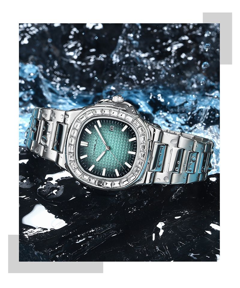 Elegante, quadratische, minimalistische Damenuhr mit Datumsanzeige, wasserdichtem Quarzwerk, modischer Freizeituhr für den Alltag_voghion.com
