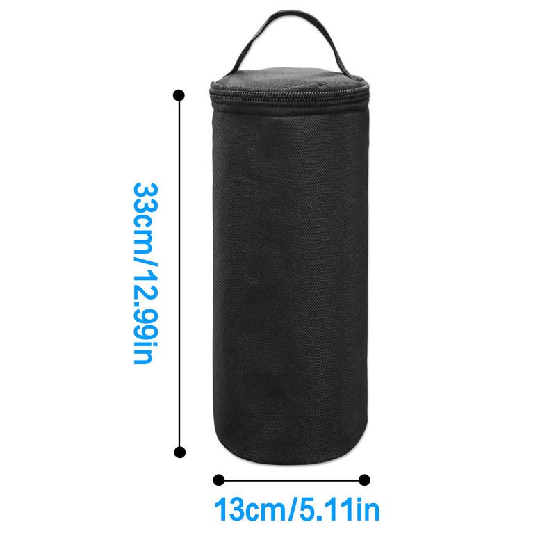 Borsa portaoggetti nera per barbecue – Custodia cilindrica portatile e impermeabile per barbecue – Organizer da viaggio e da campeggio (grande 33x13 cm / piccola 21x11 cm)_voghion.com