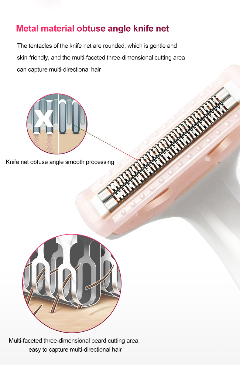 Epilatore Lady Shaver a batteria Rasoio elettrico indolore bagnato e asciutto per donne Bikini Ascelle Gamba_voghion.com