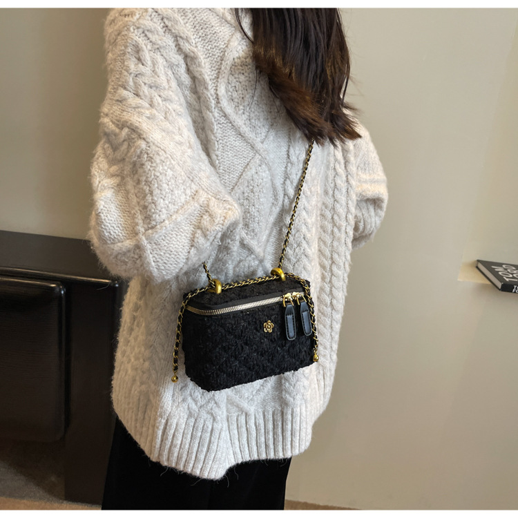 French chain for women new small square crossbody high-end mini niche box bag_voghion.com