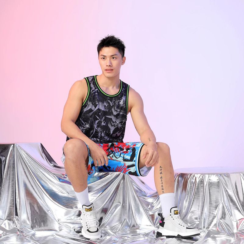 American Trendy Men's Summer Running Fitness Quick Drying Loose Sleeveless Fashion Basketball Tank Top_voghion.com