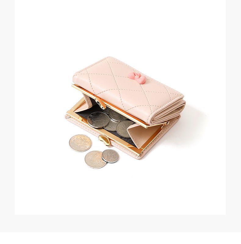 Soft Leather Women's Wallet - Compact 3-Fold Design With Multiple Card Slots & Separate Coin Pocket, Various Colors_voghion.com