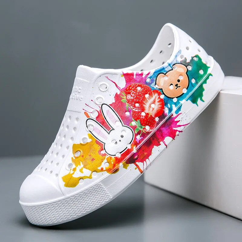 Hohlschaum-Laufschuhe für Jungen und Mädchen ziehen Strand-Sommer-Schwimmsandalen für Kinder an, leichte Wasserschuhe_voghion.com