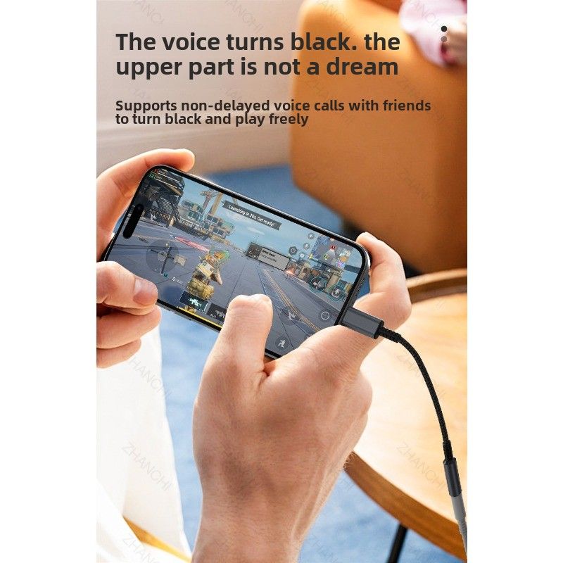 Kopfhöreradapterkabel DAC Digital-Audiokabel Typ C auf 3,5 Dekodierungsadapterkabel 3,5 für Android Huawei_voghion.com