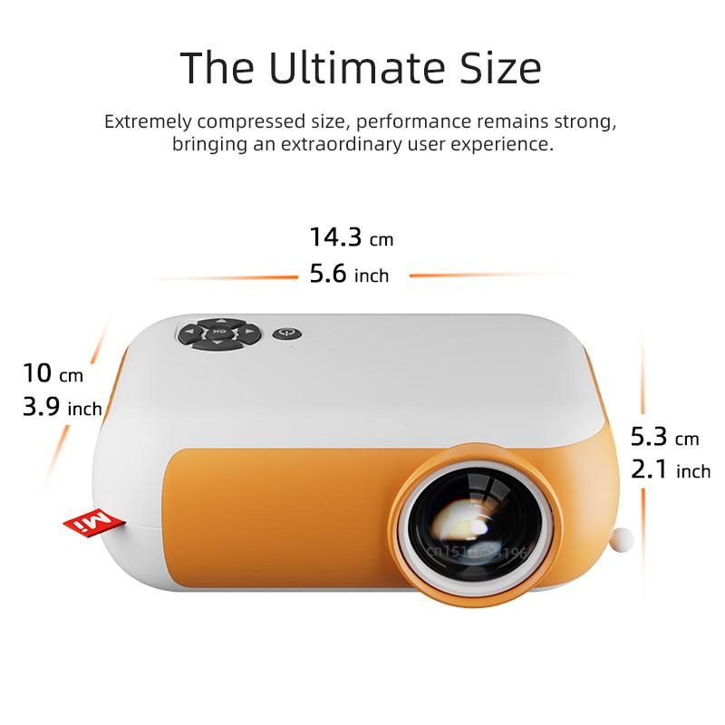 1PC A10 MINI Proyector Portátil 3D LED Proyectores de Video Cine en Casa Teatro Juego Proyector Láser Smart TV BOX 1080P 4K a Través del Puerto HD_voghion.com