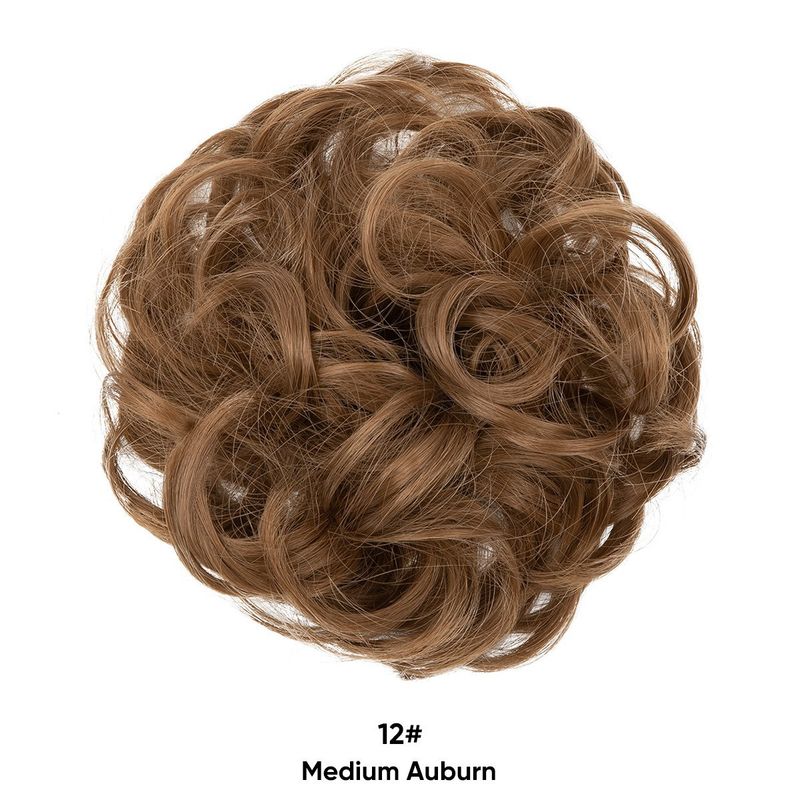 parrucca femminile fibra chimica corda per capelli accessori per capelli anello per capelli seta opaca soffice testa a sfera parrucca pacchetto per capelli capelli_voghion.com