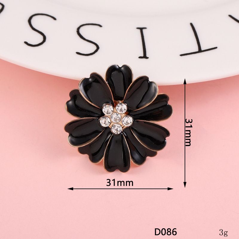 1 Piece 1 Set Alloy Flower Pendant Jewelry Accessories_voghion.com