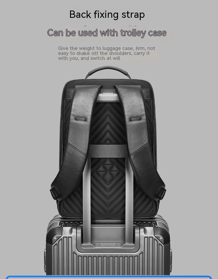 Nueva mochila de negocios de cuero genuino para hombres, mochila de gran capacidad, mochila de piel de vaca para ordenador_voghion.com