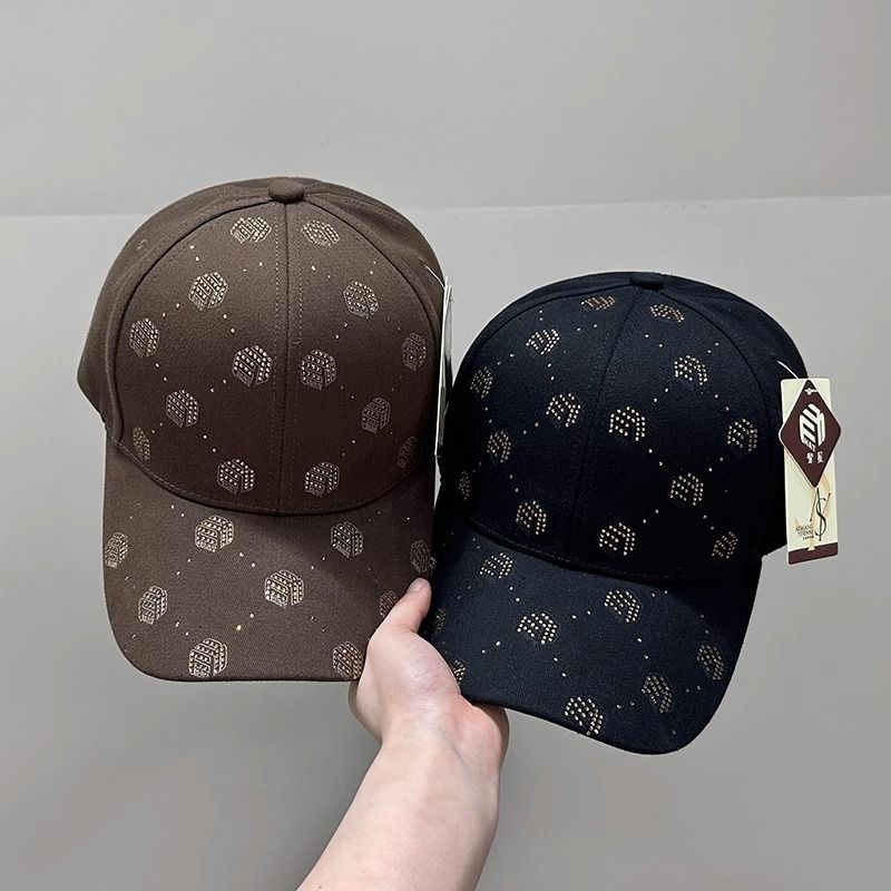 Koreanische Version Entenschnabelhut für Frauen 2024, neuer trendiger Marken-Strasshut, stilvoll und hochwertig, Sonnenschutz, Herren_voghion.com