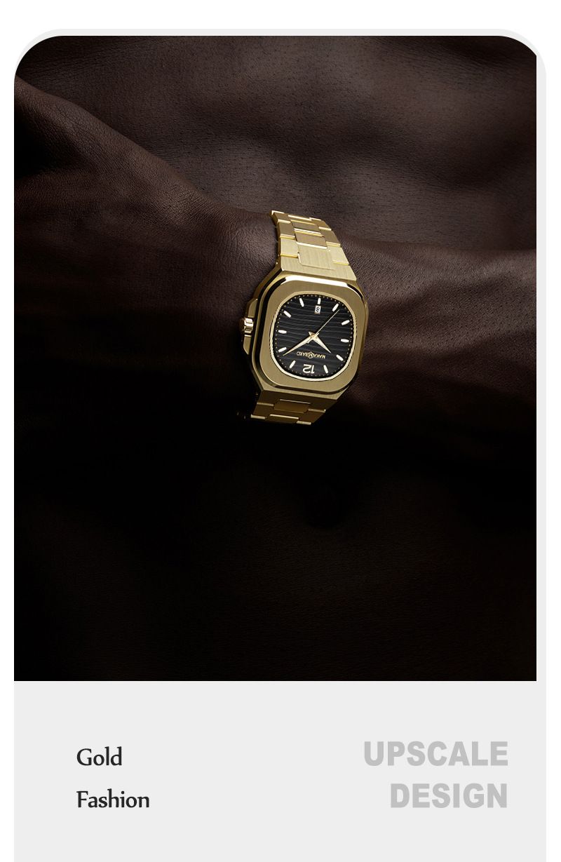 Montre de sport pour homme avec mouvement à quartz japonais MIYOTA, affichage de la date, aiguilles lumineuses, étanchéité 30 m, bracelet en acier inoxydable_voghion.com