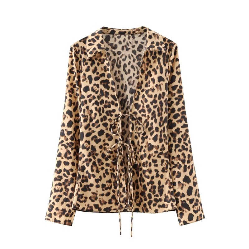 Elegante camicetta in raso con fiocco per donna – Camicia in poliestere elegante e comoda con maniche lunghe e colletto classico_voghion.com