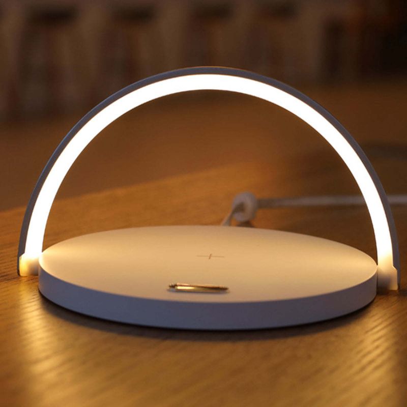 Moonlit Soft Glow LED Light; Wireless Phone Charger And Stand_voghion.com