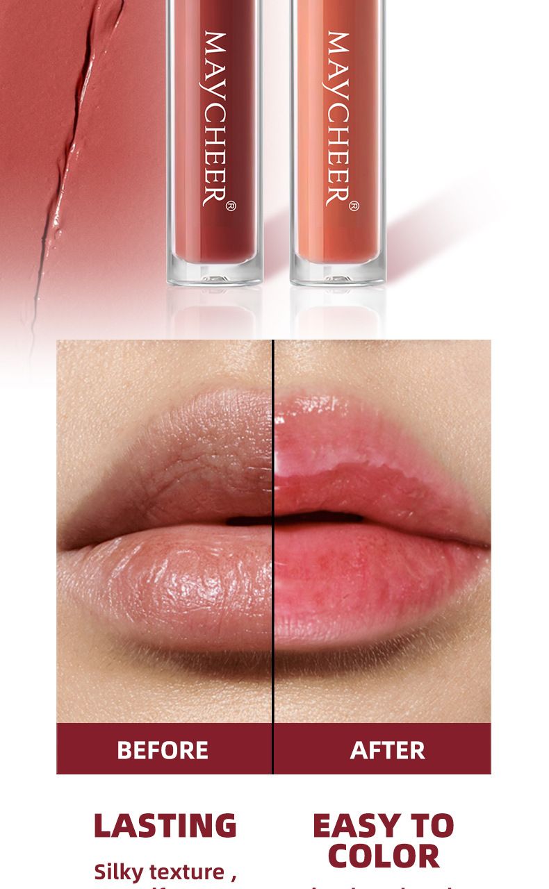 MAYCHEER Air Lip Glaze Velvet Matte Matte Lipstick Bare Lip Mud Air Lip Glaze_voghion.com