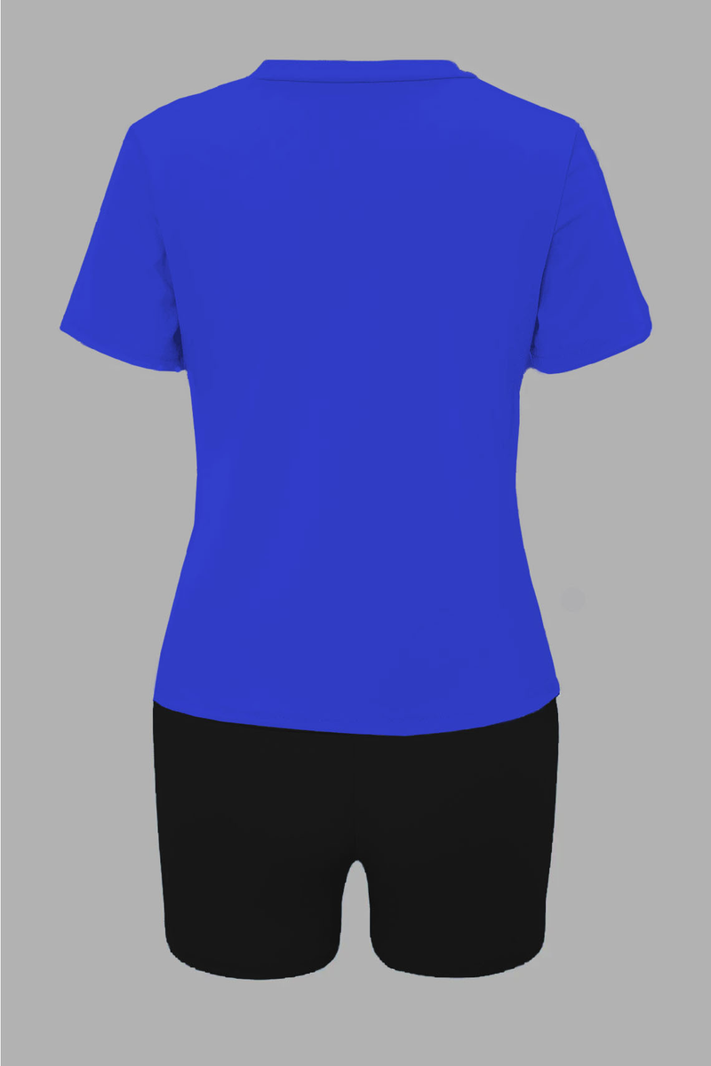 Lässiger zweiteiliger Damen-Anzug mit Persönlichkeitsdruck_voghion.com