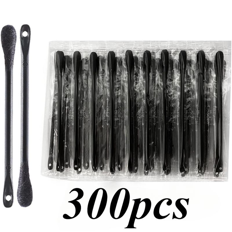 100/300/500/1000 Stück 50/100er-Set Wattestäbchen für präzises Make-up, Augenbrauen- und Wimpernkunst – Einweg, Beauty Essentials_voghion.com