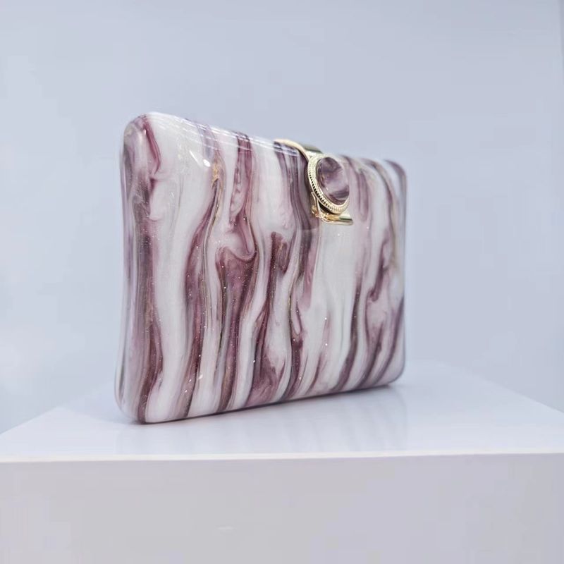 Elegante pochette da sera in acrilico – Borsa a tracolla con chiusura magnetica e tracolla a catena per matrimoni e cocktail party_voghion.com