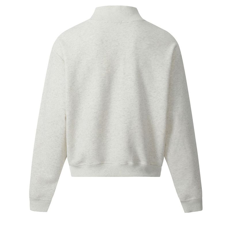 Felpa con bottoni semplici, tinta unita, da uomo, stile street fashion primaverile, versatile, casual, a maniche lunghe_voghion.com