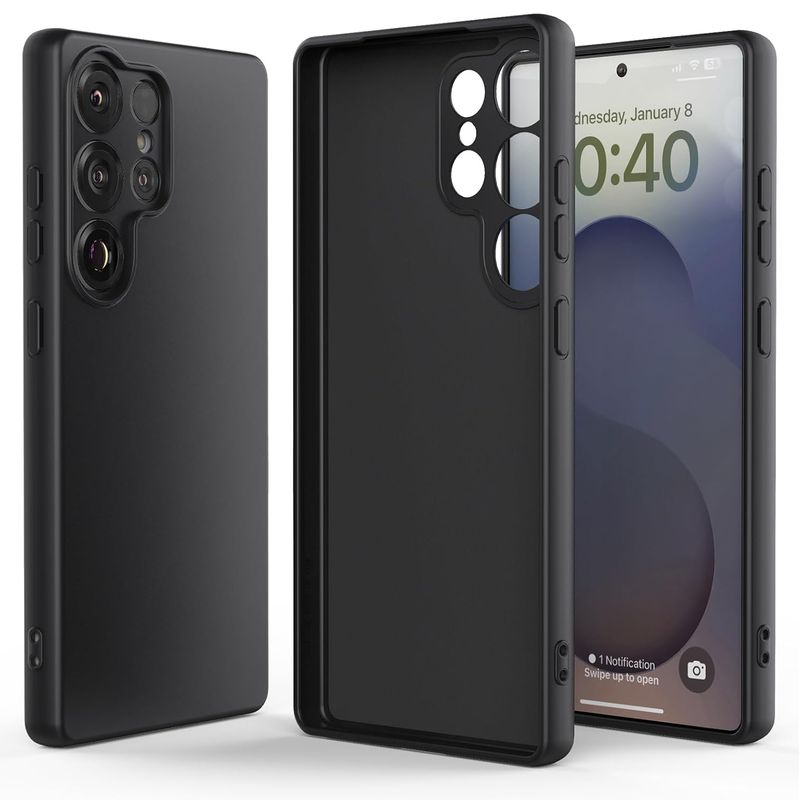 Flexibler TPU-Koffer aus flüssigem Silikon für Samsung Galaxy S25 Ultra S24 FE S23 Plus Schutzhülle Fundas Coque Capa_voghion.com