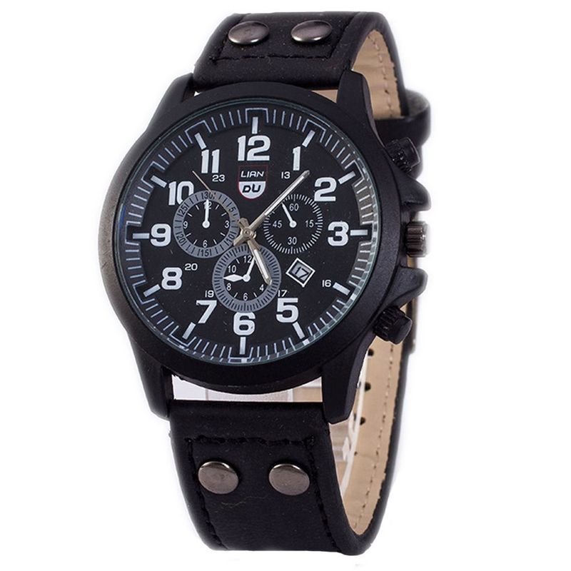 Men's Quartz Watch Fashion Simple Business Belt Quartz Watch_voghion.com