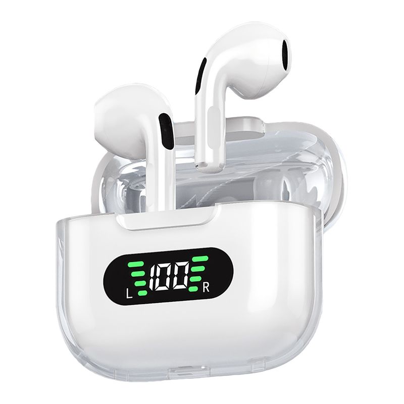 Nuevos auriculares M16Pro, inalámbricos por Bluetooth, auriculares internos tws, auriculares deportivos translúcidos de nave espacial de Ultra largo alcance_voghion.com