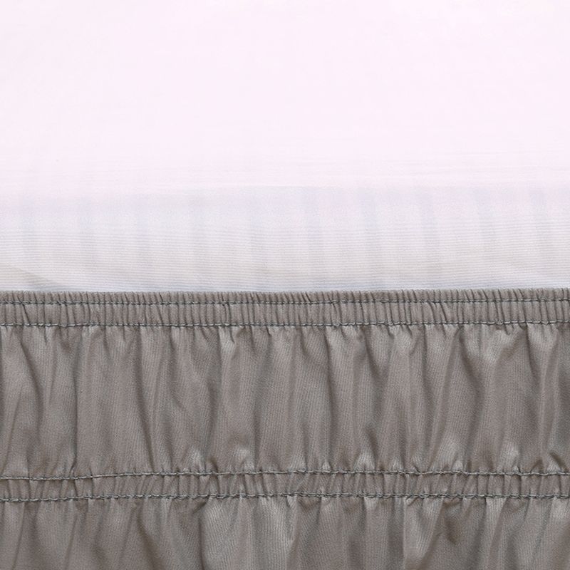 Gonna elastica per letto - Tinta unita con design antiscivolo (facile da installare, adatta a materassi da 20 a 40 cm, antipiega, Queen/King size)_voghion.com
