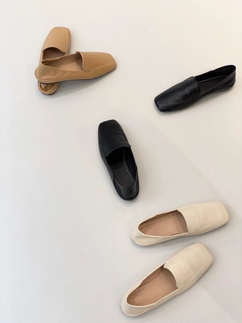 Retro Frühling und Sommer Fee Stil weiche Lederschuhe Pedal_voghion.com