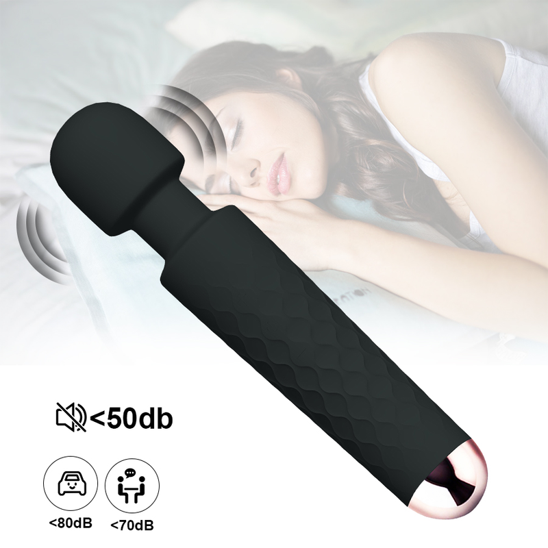 Personal Wand Massager MELO Handheld Cordl Waterproof USB Rechargeable Massage 20 Vibration Patterns 8 Speeds for_voghion.com