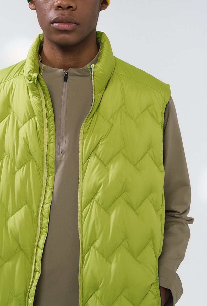 Men's Lightweight Down Vest - Packable 90% White Duck Feather Filling, Warm Sleeveless Jacket For Winter, Casual Outerwear, Multiple Colors_voghion.com