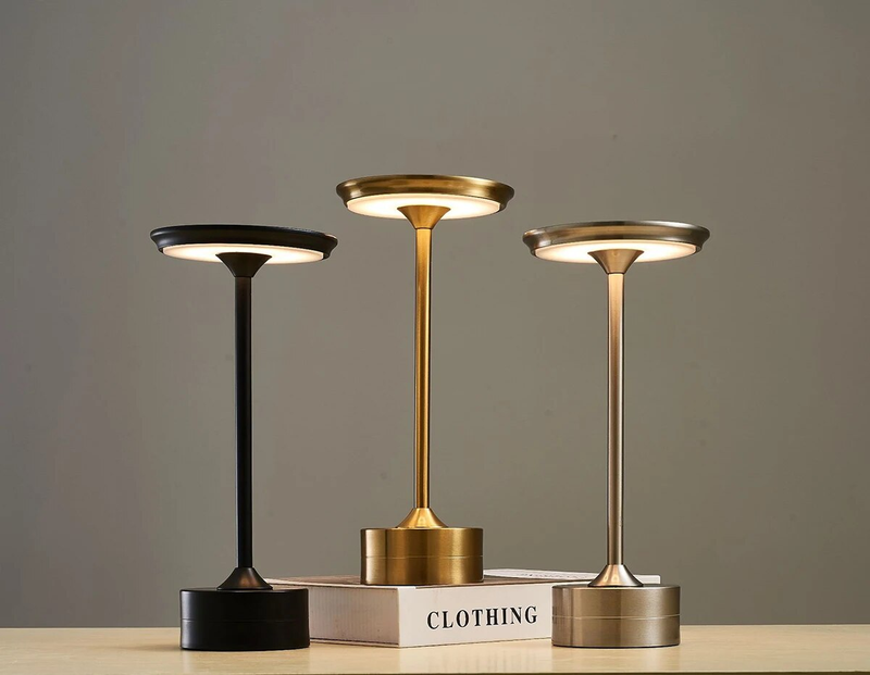 Schnurlose kabellose Tischlampe, Touch-Sensor, wiederaufladbar, Desktop-Nachtlicht, LED-Leselampe für Restaurant, Hotel, Bar, Schlafzimmer, Dekor-Licht_voghion.com